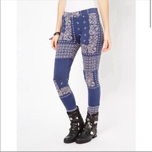 Free People Bandana Print Leggings